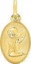 Médaille Ange Agenouillé en prière (Or Jaune 9K)