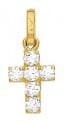 Croix Assortie de Brillants (Or Jaune)
