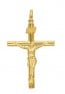 Croix Christ Fil Rond (Or Jaune)