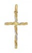 Croix Ciselée (Or Blanc)