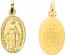 Médaille Vierge miraculeuse (Plaqué Or)