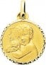 Médaille Agneau de Dieu ciselée (Or jaune)