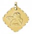 Médaille Ange Carré (Or Jaune)