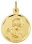 Médaille Ange à l'étoile ciselée (Or Jaune)