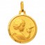 Médaille Ange et Colombe facettée