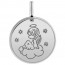 Médaille ange dans les cieux (Or Blanc 9K)