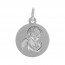 Médaille Ange en prière (Or Blanc)