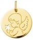 Médaille Ange à l'Etoile Ajourée (Or jaune 9K)