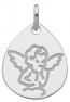 Médaille ange agenouillé (Or Jaune 9K)