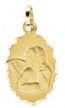 Médaille Ange Ovale (Or Jaune)