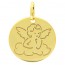 Médaille ange ciselé (Or Jaune)