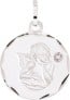 Médaille Angelot diamanté (Or Blanc 9K)