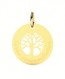 Médaille arbre de vie à personnaliser Or Jaune