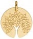 Médaille Arbre de Vie tronc ajouré (Or jaune)