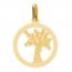 Médaille Arbre de Vie ajourée cerclage fin (Or jaune)