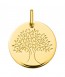 Médaille Arbre de Vie brillant (Or Jaune)