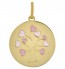 Médaille L'arbre aux coeurs rose (Or jaune)