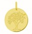 Médaille arbre de vie et colombe (Or Jaune)