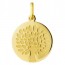 Médaille Arbre de Vie graphique (Or Jaune)