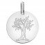 Médaille arbre de vie en or blanc