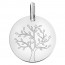 médaille arbre de vie en or blanc