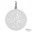 Médaille arbre de vie (Or Blanc)