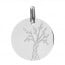 Médaille Arbre de Vie enraciné (Or Blanc) 