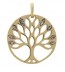 Médaille Arbre de Vie pailletée (Or Jaune 9K)