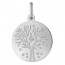 Médaille Arbre de la Vie les 4 saisons : automne (Or Blanc)