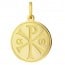 Médaille Chrisme brillante/satinée (Or Jaune)