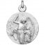 Medaille bapteme ange gardien argent massif