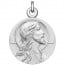 Medaille de Bapteme Le Christ en argent massif