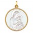 Médaille Vierge à l'enfant (Or & Nacre)