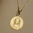 Medaille Bapteme Vierge Magnifique or jaune fabrication française