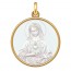 Médaille Vierge Marie au coeur (Or & Nacre) 