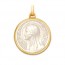 Médaille Vierge à l'Eglantier en nacre - medaillle bapteme Becker