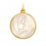 Médaille Vierge Prière en nacre - medaillle bapteme Becker