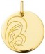 Médaille Vierge priante ajourée (Or Jaune)