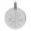 Médaille Chrisme (Or Blanc 9k)