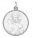 Médaille Christ "Jésus est mon Berger" (Argent & Nacre)