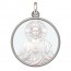 Médaille Le Christ - Sacré Coeur (Argent & Nacre)