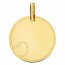 Pendentif coeur pointillés (Or Jaune)