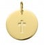 Médaille Croix Satinée (Or Jaune)