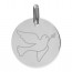 Médaille colombe (Or Blanc 9k)