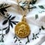 Médaille Ange Raphael perlée (Vermeil)