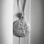 Medaille bapteme Saint Christophe argent massif