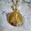 Médaille Vierge Couronnée Plaqué Or