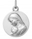 Médaille de la Vierge à l'enfant, moment de tendresse (argent)
