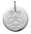 Médaille Demoiselle Ange (Or Blanc 9K)