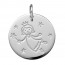 Médaille Fée Marraine (Or Blanc 9K)
